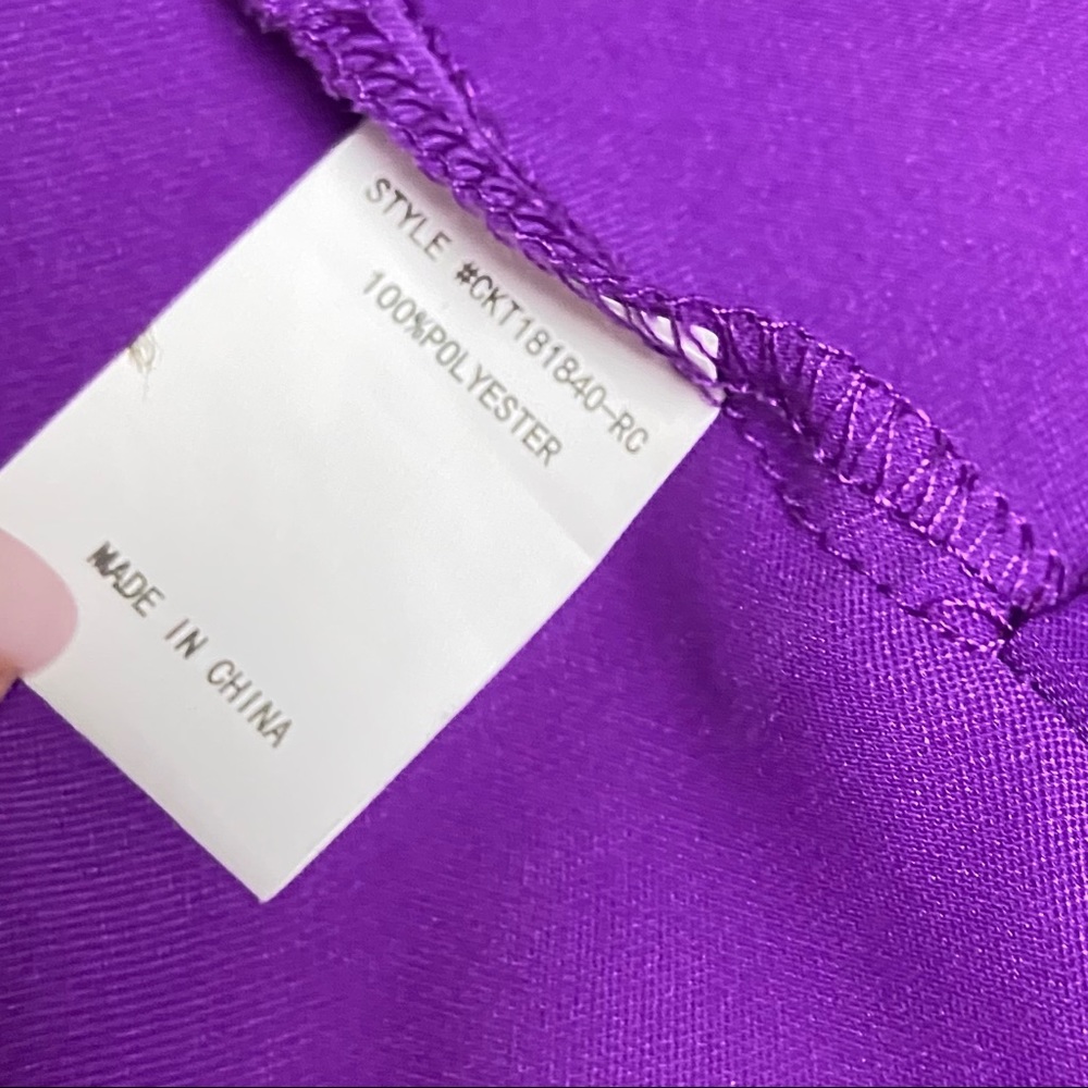 Code Mode Purple Blouse - Picture 5 of 5